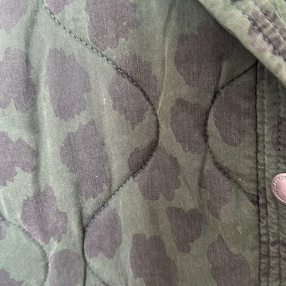 Animal Instincts Forest Green Leopard Print Jacket size XS - Picture 5 of 8